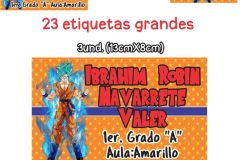 Goku Dragon Ball Escolar