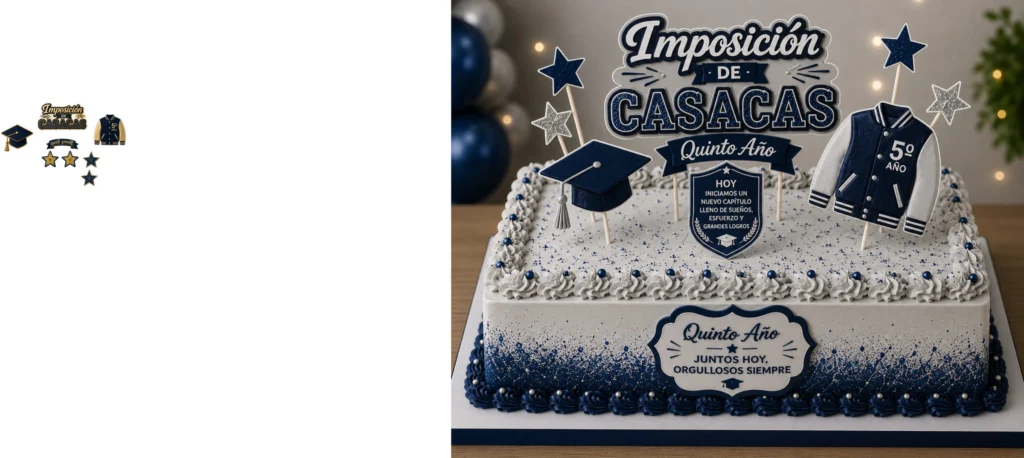 TOPPER TORTA PROMOCION ENTREGA DE CASACAS
